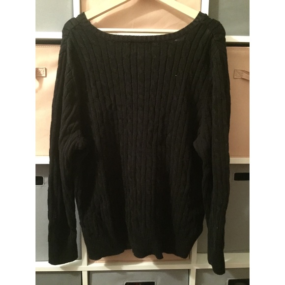 Black Cable Knit Sweater - Picture 2 of 3